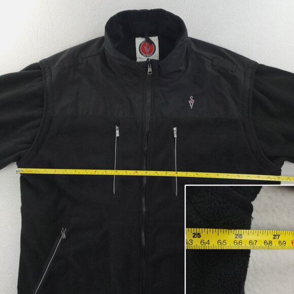 SCOTTeVEST Fleece Jacket TEC Convertible Zip Sleeves SeV Men's XXL NWOT - Picture 9 of 12